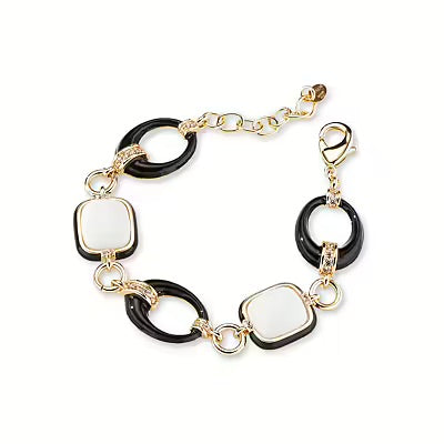 Sovereigns bracelet fashion mood bronze pvd finish yellow gold 18kt agate and nail polish j10851