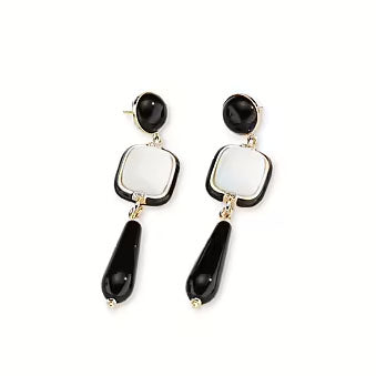 Sovereigns pendant earrings fashion mood bronze bronze pvd yellow gold 18kt agate and enamel j10852