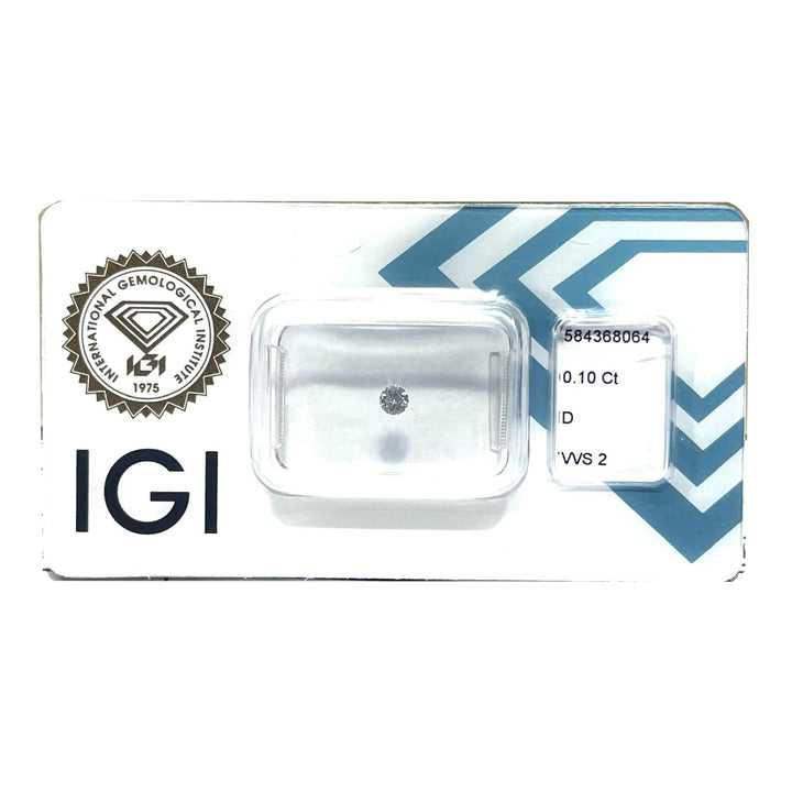 II Diamante в Blister Blister Brilliant Cut 0,10CT Color чистоты VVS2