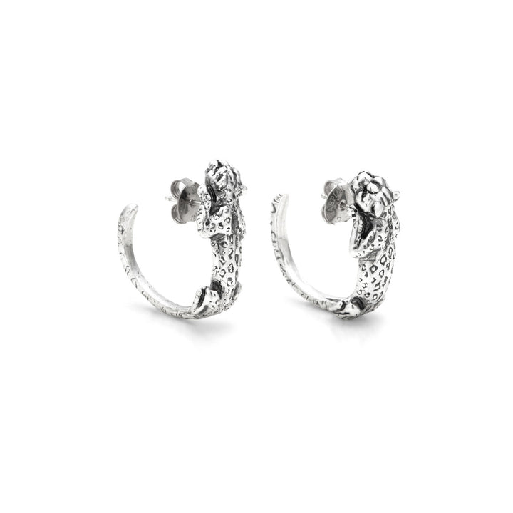 Giovanni Raspini Earrings in Circle Leopardi Silver 925 12273