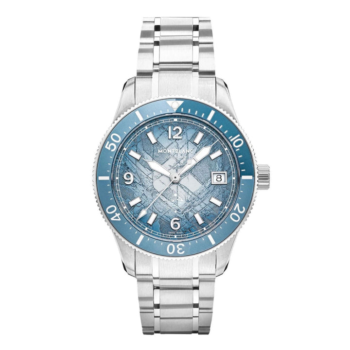 Montblanc Iced Sea Automatic Date Clock 0 кислород 38 мм автоматическая сталь 134022