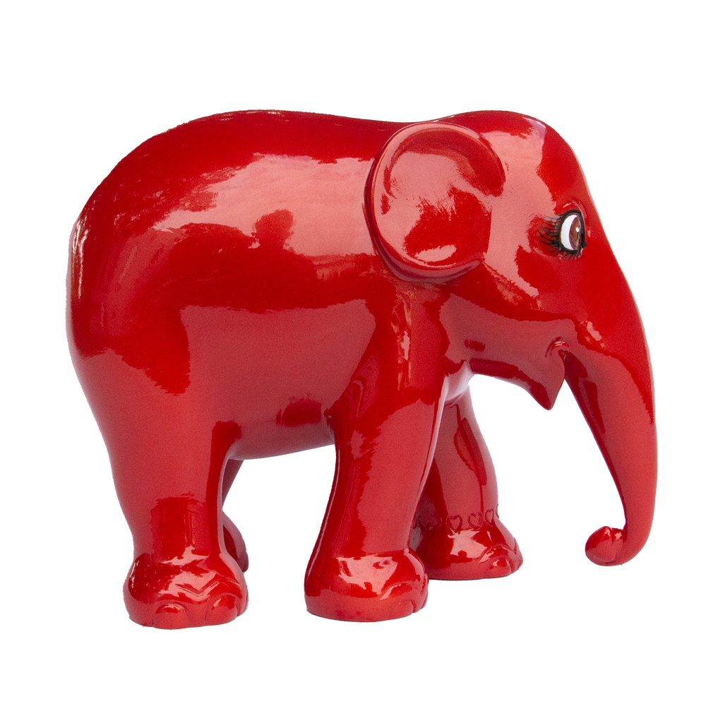 Парад слонов Elefante Metallic Vermilion Red 15cm Limited Edition 3000 Metallic Vormilion Red 15