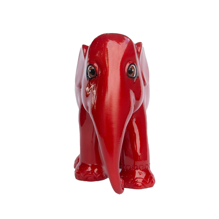 Парад слонов Elefante Metallic Vermilion Red 15cm Limited Edition 3000 Metallic Vormilion Red 15