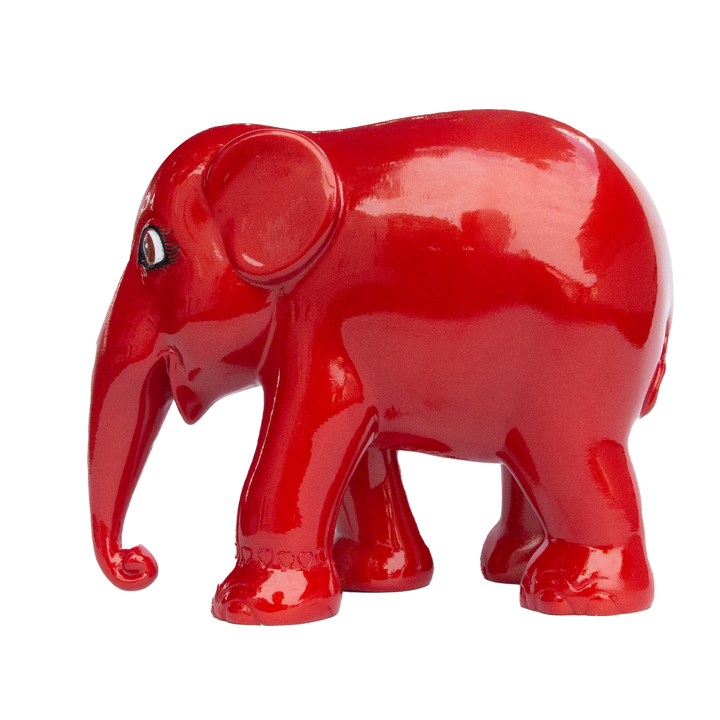 Парад слонов Elefante Metallic Vermilion Red 15cm Limited Edition 3000 Metallic Vormilion Red 15