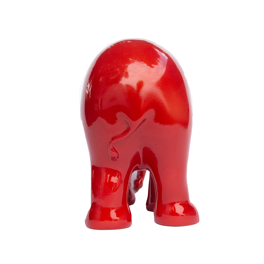 Парад слонов Elefante Metallic Vermilion Red 15cm Limited Edition 3000 Metallic Vormilion Red 15