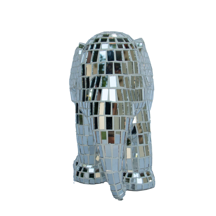 Elephant Parade Elefante Disco Silver Disco 15cm Limited Edition 3000 Disco Disco Silver 15