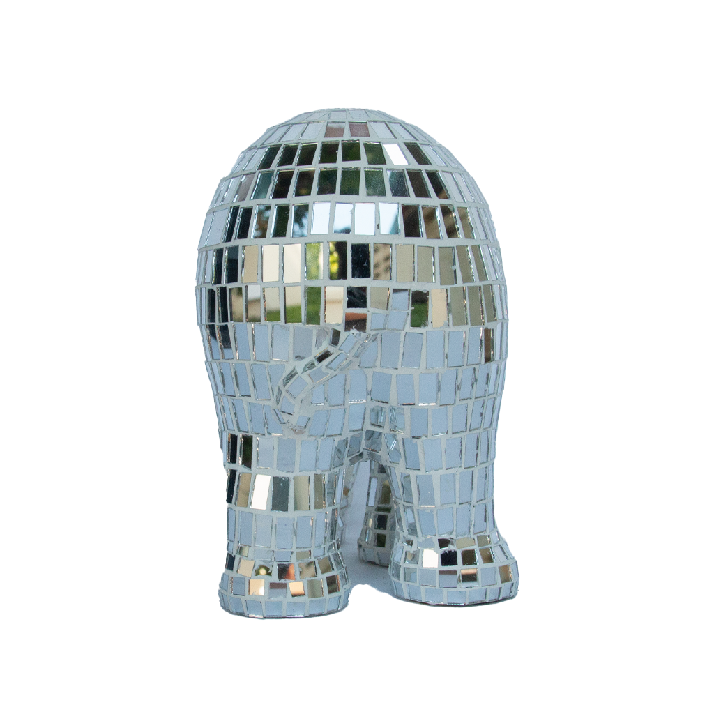 Elephant Parade Elefante Disco Silver Disco 15cm Limited Edition 3000 Disco Disco Silver 15