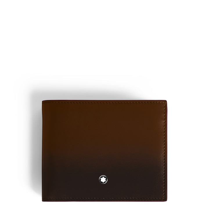 Montblanc Portfolio 6 Copartments Meisterstück заштрихованный Marrone 220315