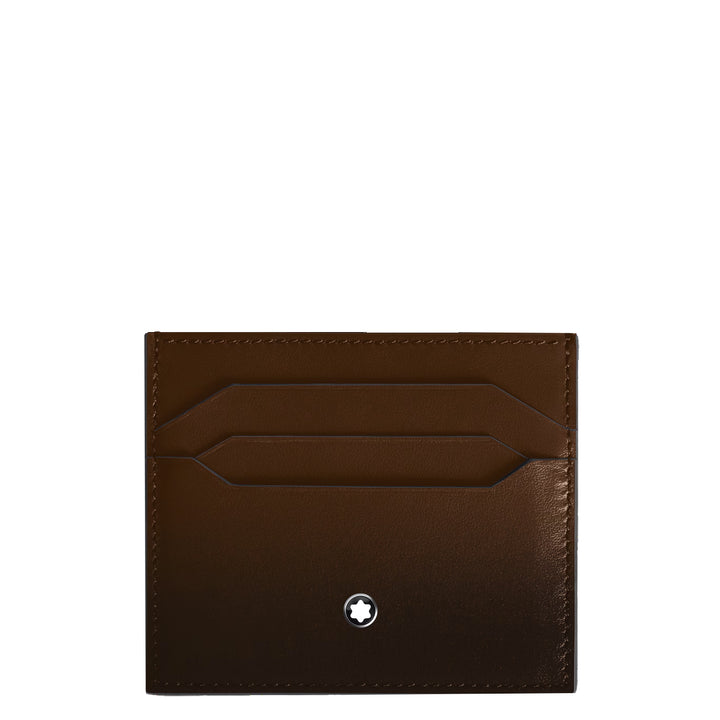 Карточная карта Montblanc 6 Meissstück Copartments заштриховали Marrone 220319