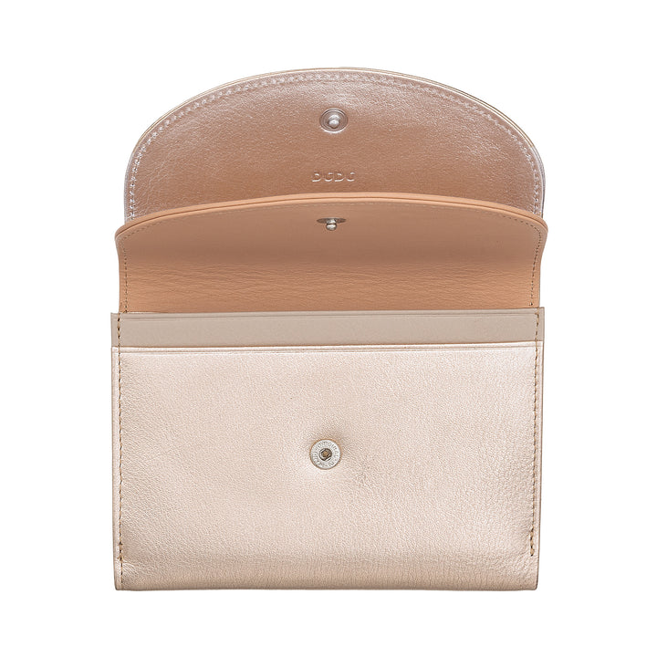 Dudu Women RFID World Walls с Portamone, Color Leave Walls Double Card Card Card Card Banknotes