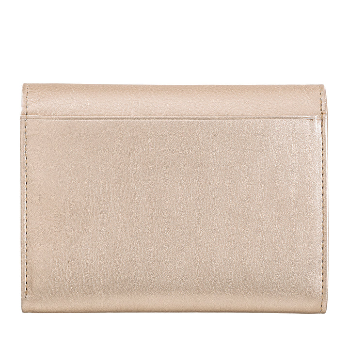 Dudu Women RFID World Walls с Portamone, Color Leave Walls Double Card Card Card Card Banknotes