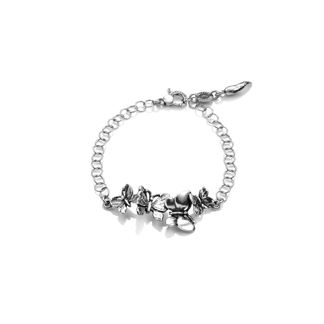 Giovanni Raspini Swing Bracelet Silver Butterflies 925 9547