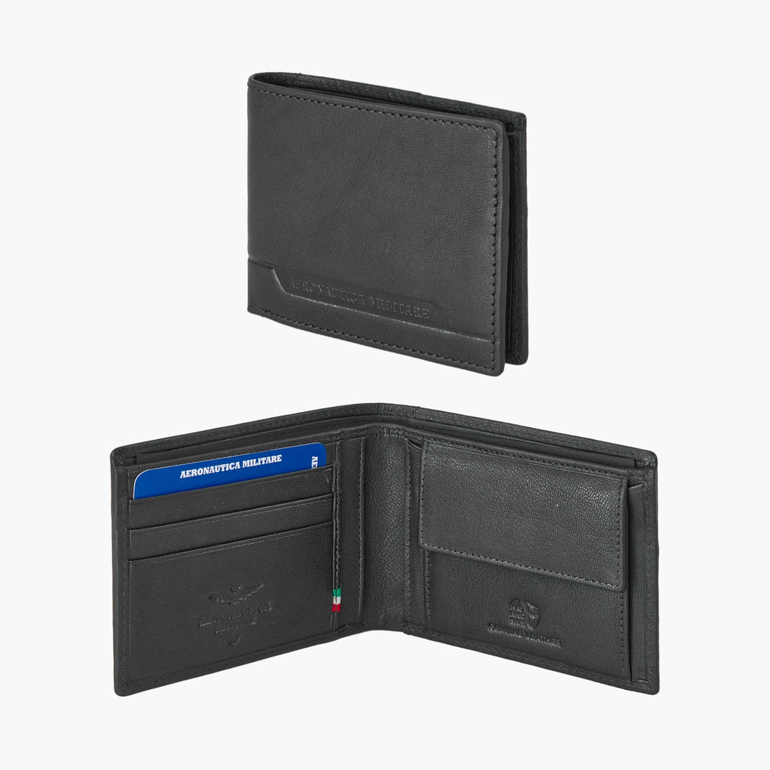 Men's leather wallet with spicci door Moon line