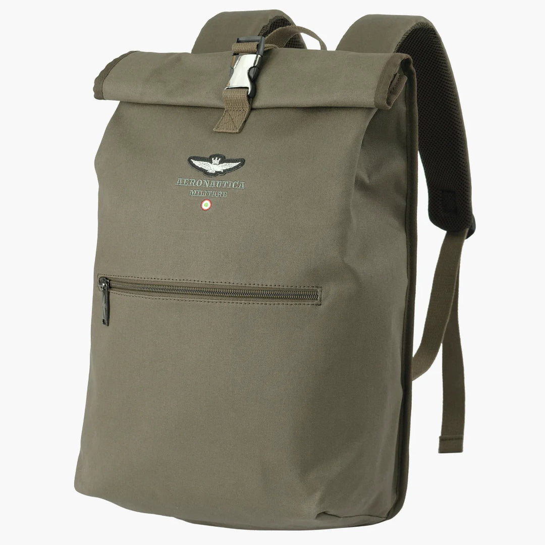 Roll Top Backpack in Canvas New City line