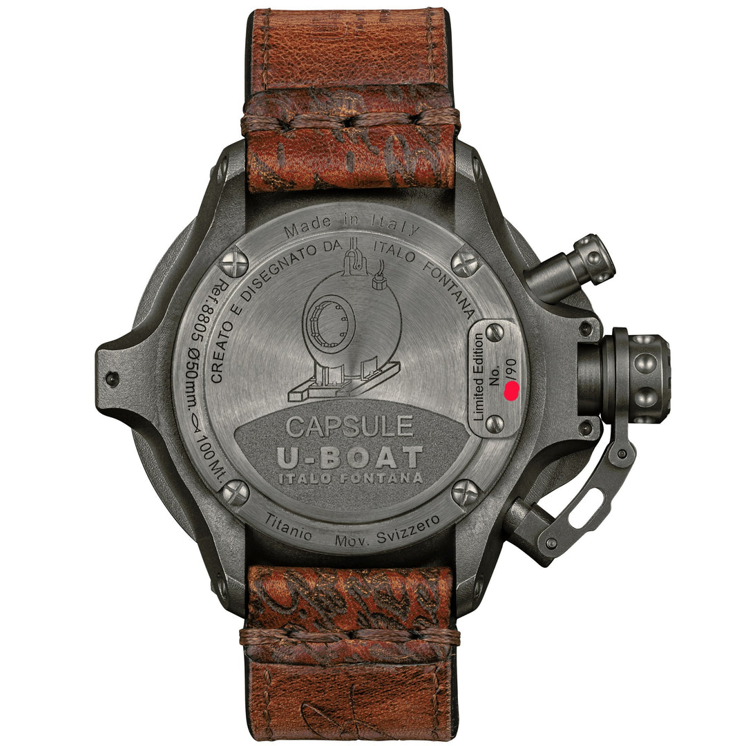 U-Boat часы капсулы титана BK BE 50 мм ограниченным титан 8805