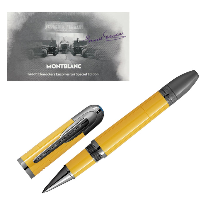 Montblanc Roller Great Charat персонажи Enzo Ferrari Special Edition Yellow Modena 13062