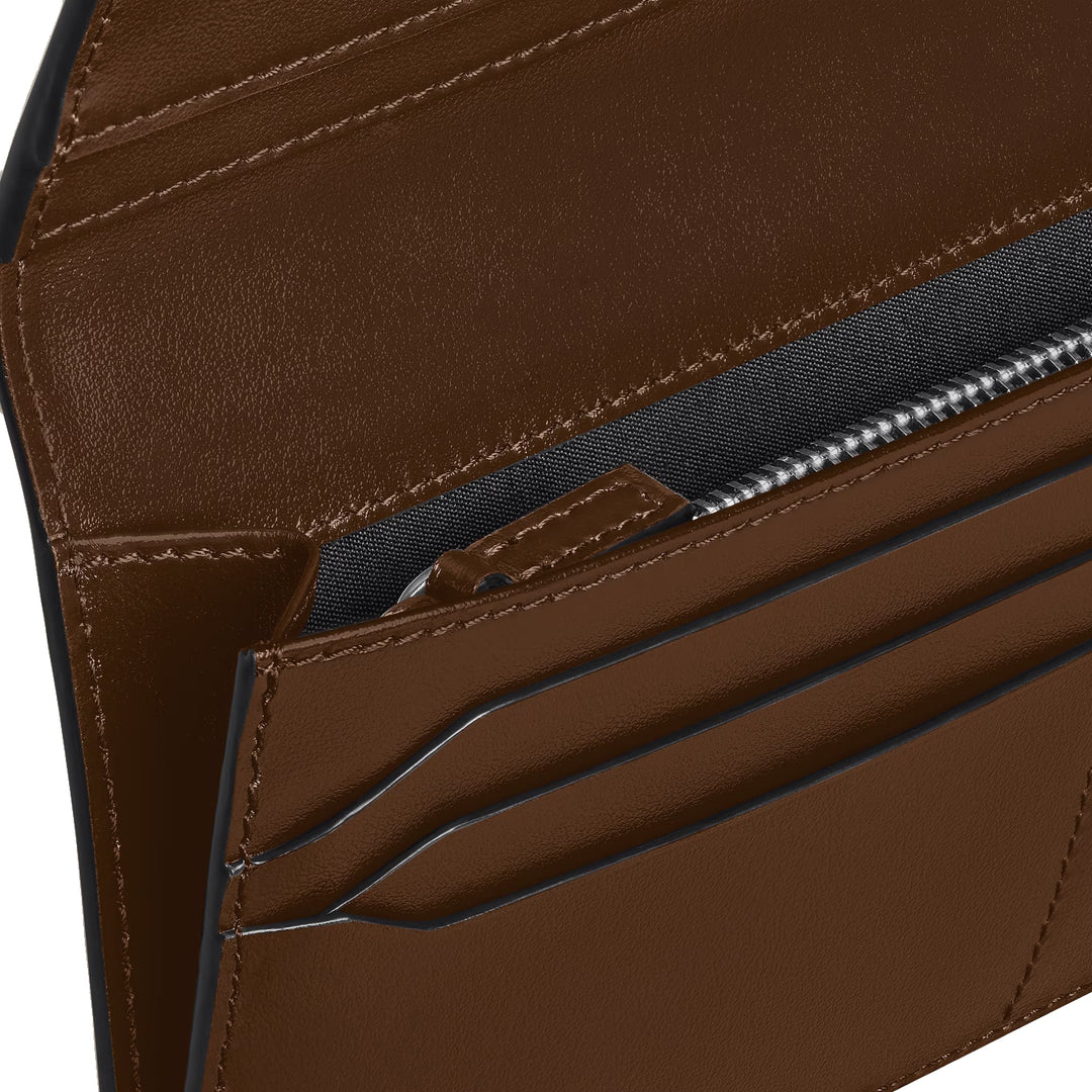 Montblanc Wallet 14 Meisterstück Coancartments, карман с заштрихованной молнией 220318