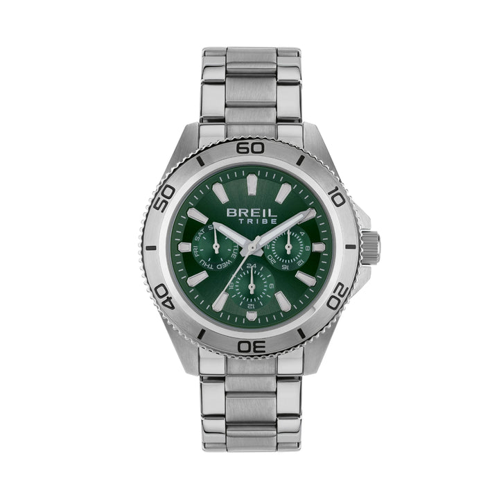 Часы Breil Challenge 42mm зеленый кварцевый стальной EW0711