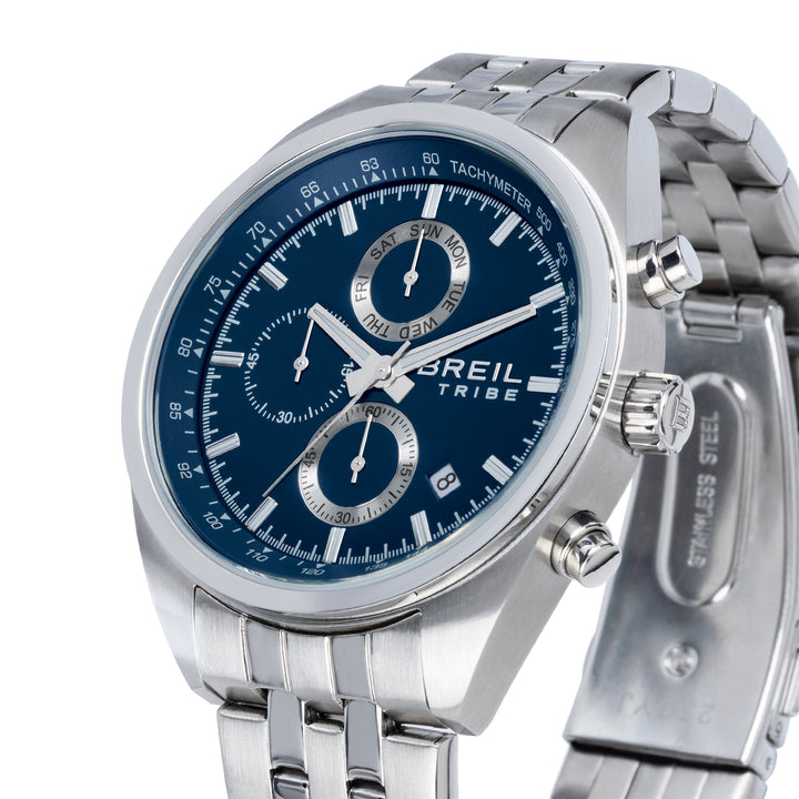 Breil Watch Sky Volt Chrono 42 -мм синий кварцевый сталь EW0775