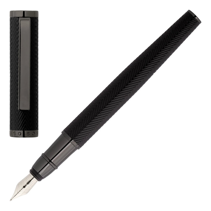 Hugo Boss Pen Penna Food Training Herringbone Gun Hsi1062d