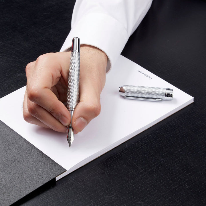 Hugo Boss Penne Food Pen Elemental Silver HSI4652C