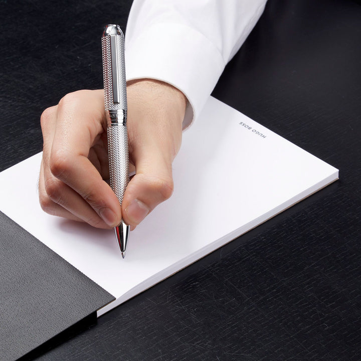 Hugo Boss Elemental Silver HSI4654C ballpoint pen
