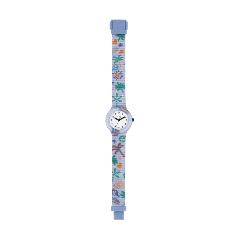 Hip Hop часы PALM SPRINGS LIGHT BLUE Калифорнийская коллекция Vibes 32mm HWU1214