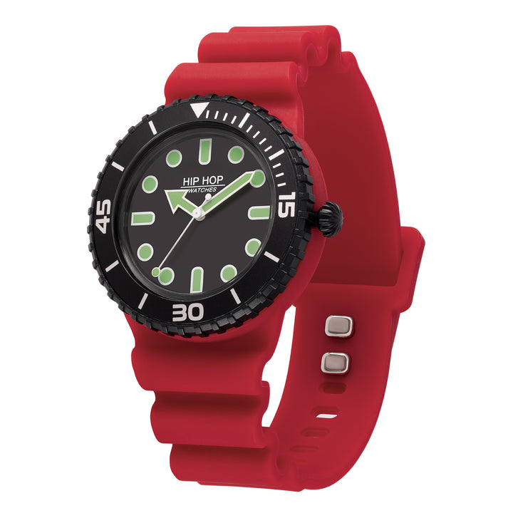 Hip Hop Red/Blue Master Collection Red/Blue 41mm Hwu1235