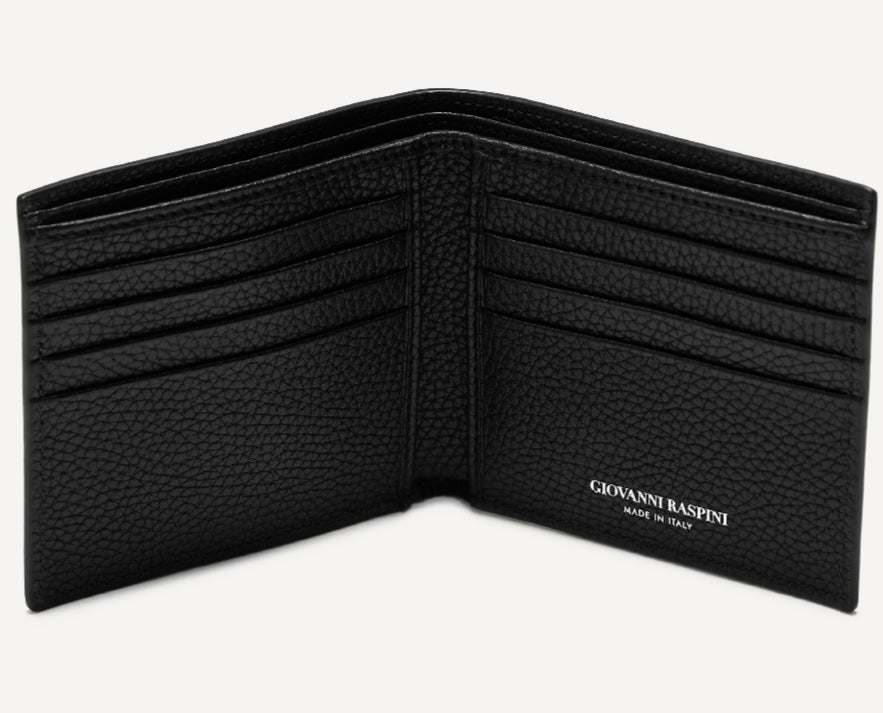 Giovanni Raspini wallet embosssed leather 925 silver L0015