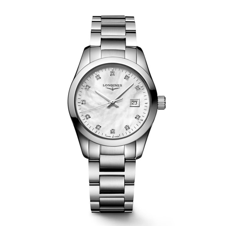 Longines Conquest Classic 29 мм Madreper Diamonds Quartz Steel L2.286.4.87.6