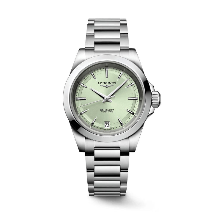 Longines Conquest 34 -мм часов автоматической зеленой стали L3.430.4.02.6