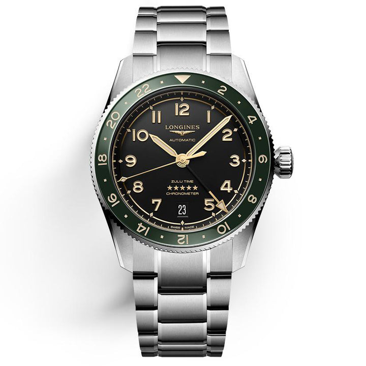 Longines Watch Spirit Zulu Time 39 мм антрацитовой автоматической стали L3.802.4.63.6