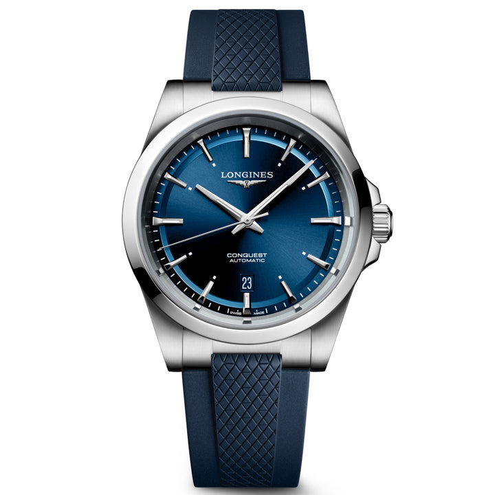 Longines Conquest 41 -мм часов. Автоматическая синяя сталь L3.830.4.92.9