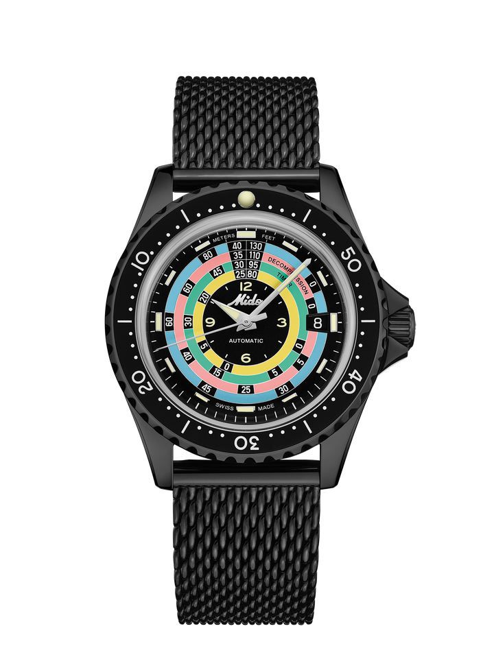 Mido часы Ocean Star Decompression Worldtime Limited Edition 1961 40mm черный автоматический стальной отделка черный M026.807.33.051.00