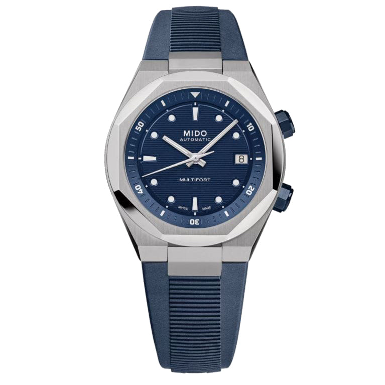 Mido MultiFort 8 Two Crowns 38.40mm View Automatic Blue Steel M047.507.17.041.00