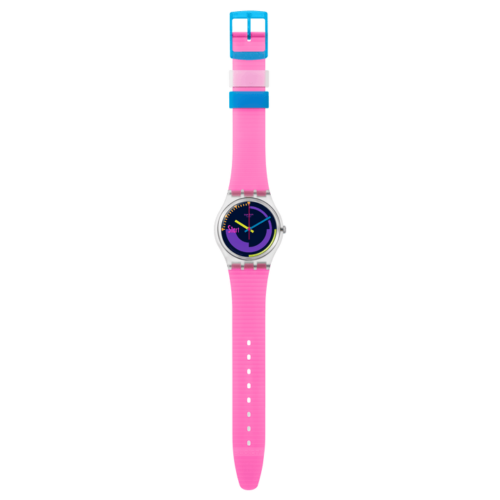 Наручные часы Swatch NEON PINK PODIUM Originals Gent 34mm SO28K111