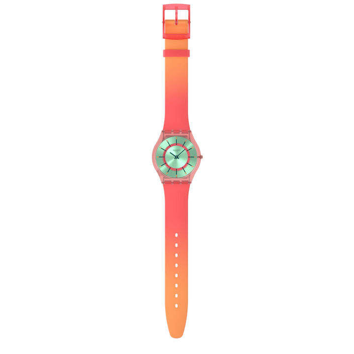 Swatch Minty Mango Dream Originals кожа 34 -мм часы часов