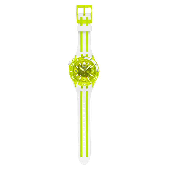 Swatch Scubqua Yellow 44mm Sscu09J100 watch