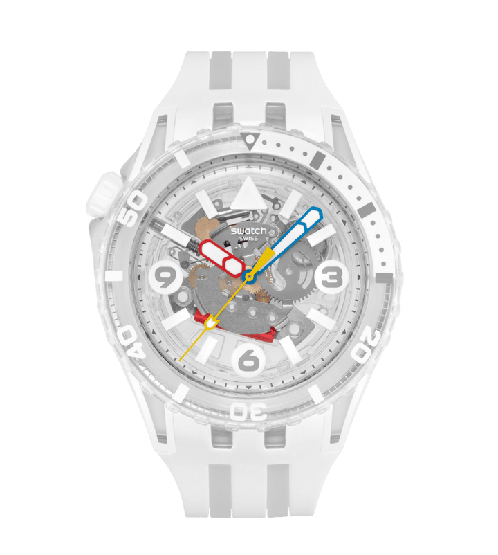 Swatch Scubaqua White 44 -мм SSCU09K100 Часы