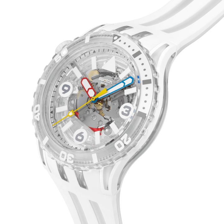 Swatch Scubaqua White 44 -мм SSCU09K100 Часы