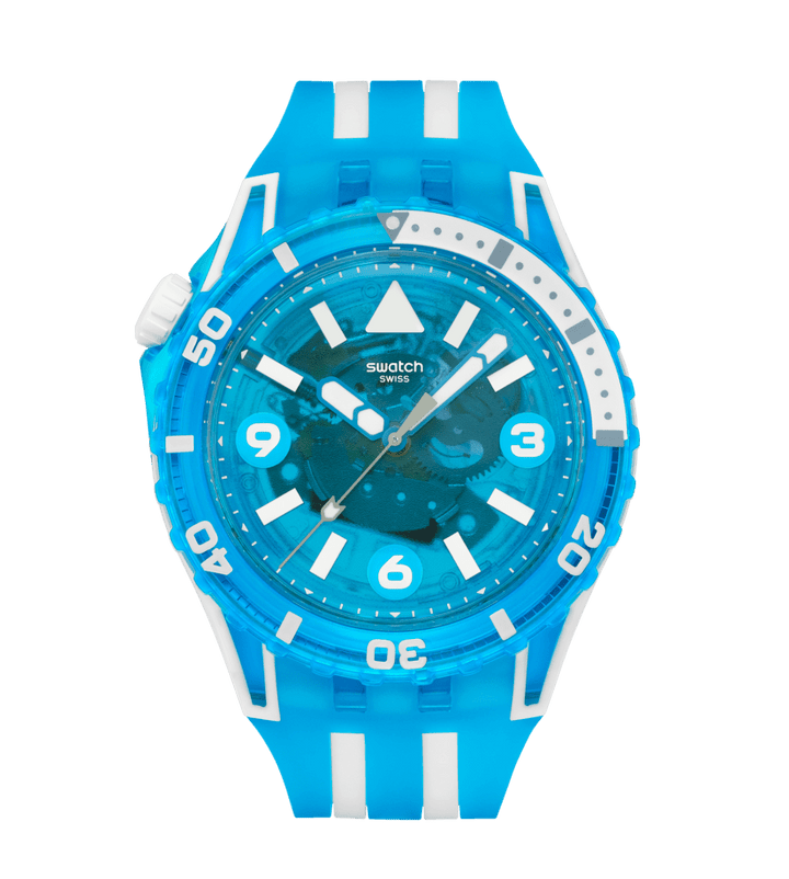 Swatch Scubqua Blue 44 мм SSCO09S100 WATCH