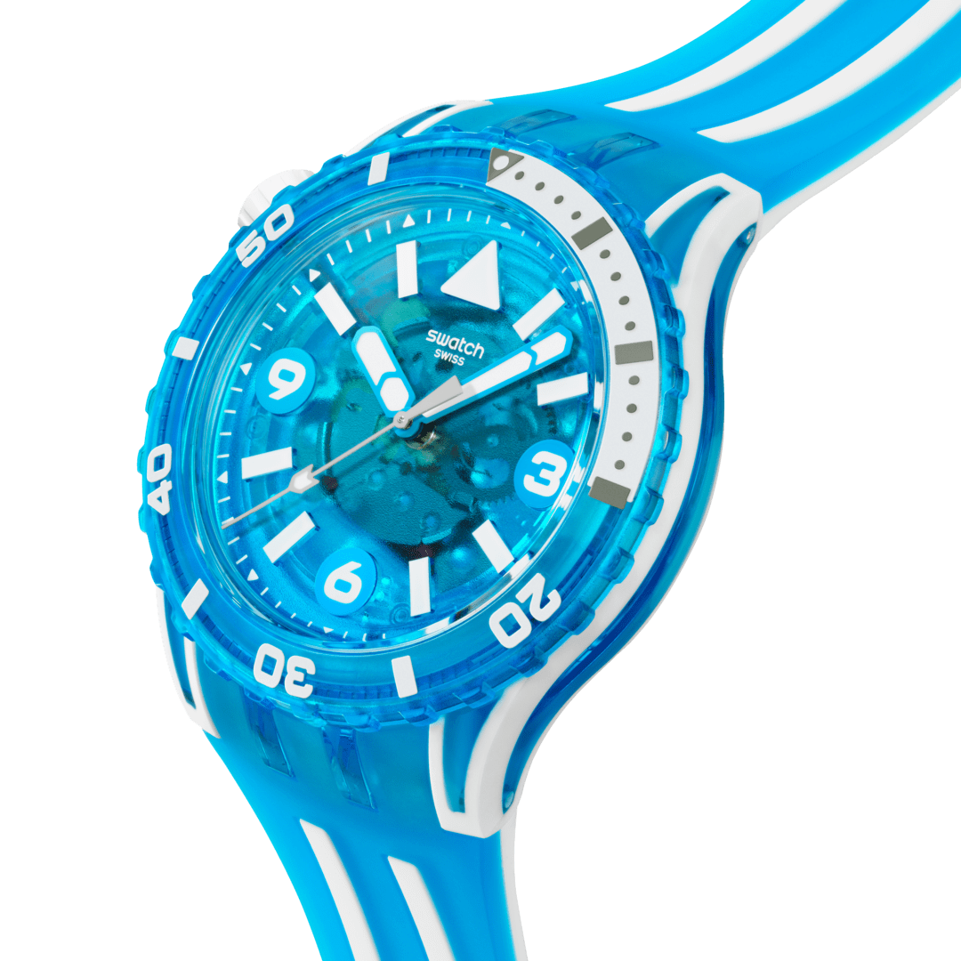 Swatch Scubqua Blue 44 мм SSCO09S100 WATCH