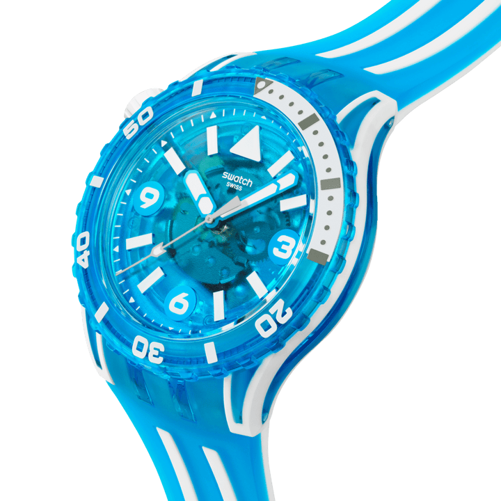 Swatch Scubqua Blue 44 мм SSCO09S100 WATCH