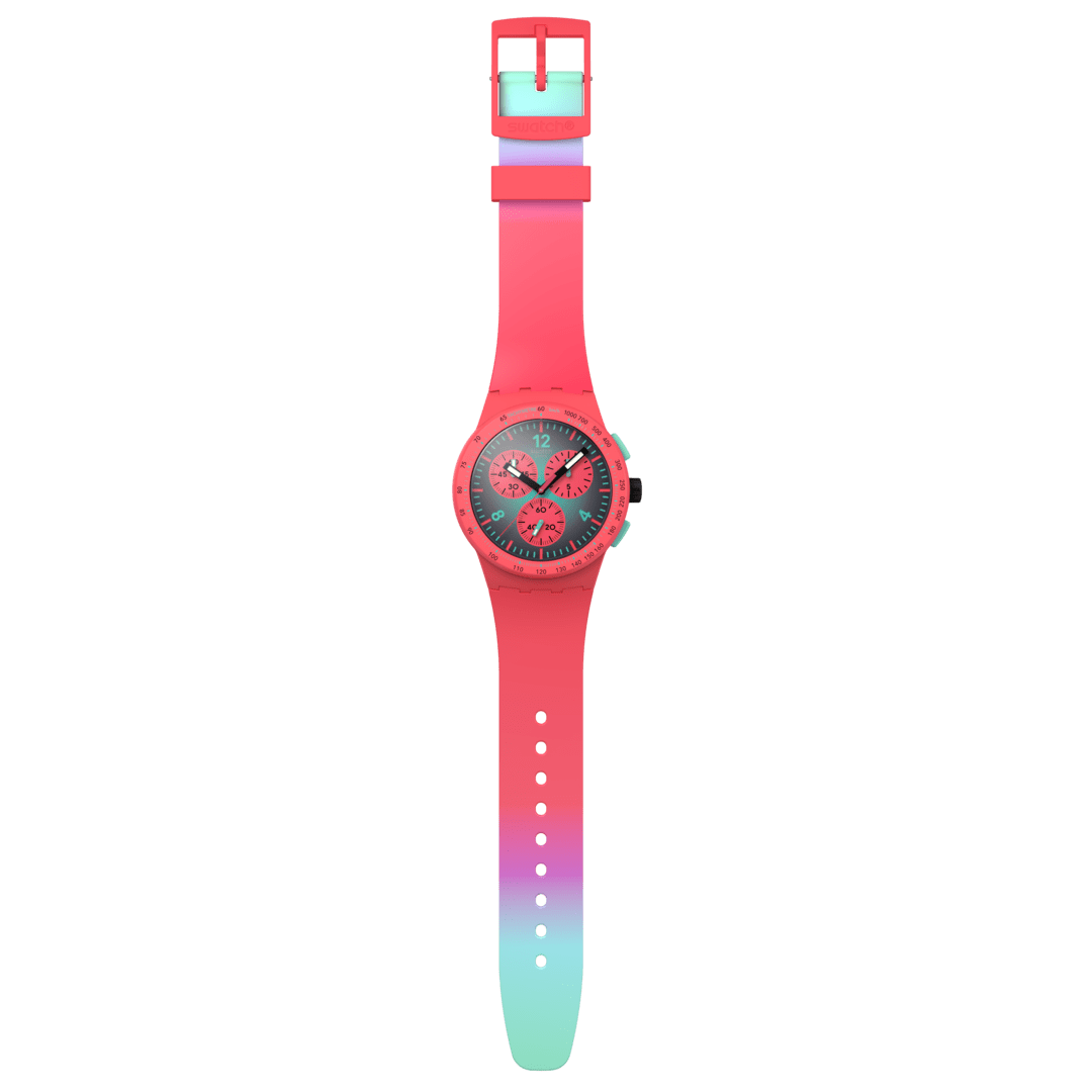 Swatch Paradiso Watch Kinetiko Originals Chrono 42mm Supp100