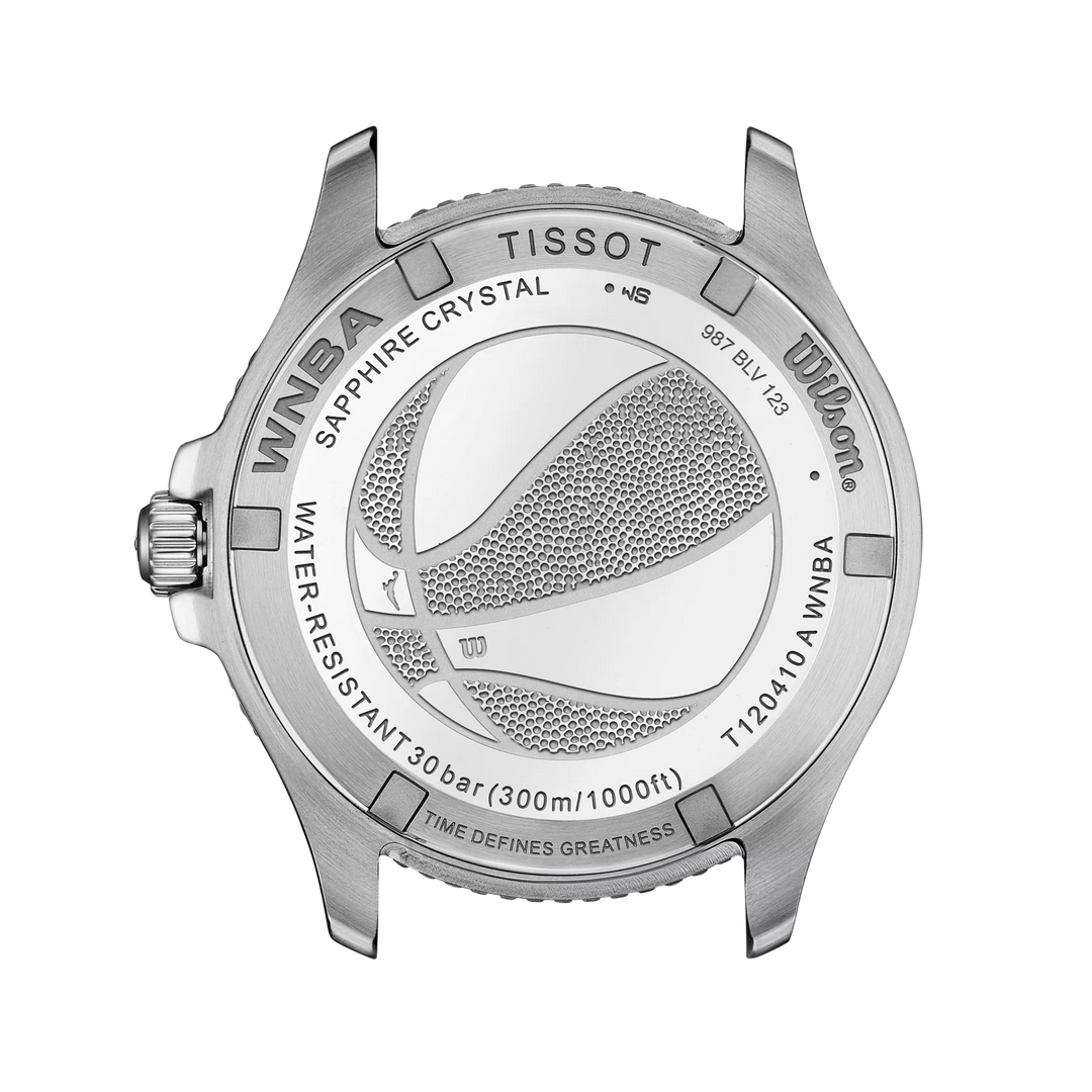 Часы Tissot Seastar Wilson WNBA Special Edition 40 мм Серебро Кварцевая сталь T120.410.17.011.00