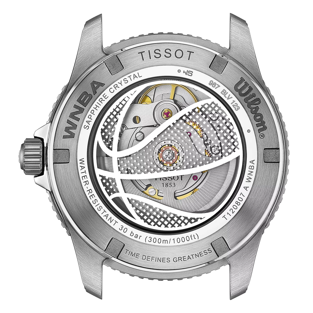 Tissot Watch Seastar Wilson WNBA Special Edition 40 мм черная автоматическая сталь T120.807.17.051.00