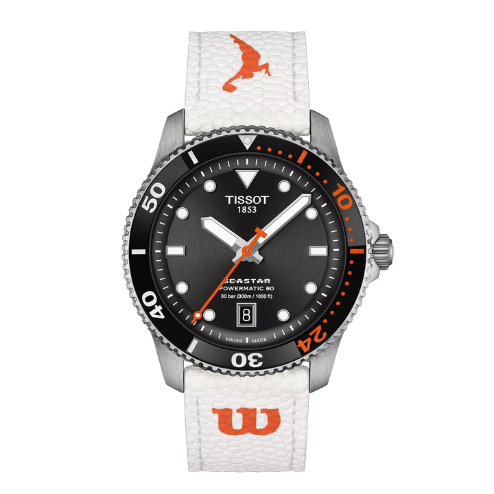 Tissot Watch Seastar Wilson WNBA Special Edition 40 мм черная автоматическая сталь T120.807.17.051.00