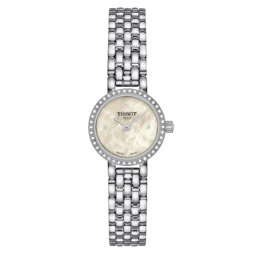 Tissot Watch Lovely Round 19,5 -мм Madreperper Diamonds Quartz Steel T140009.61.116.00