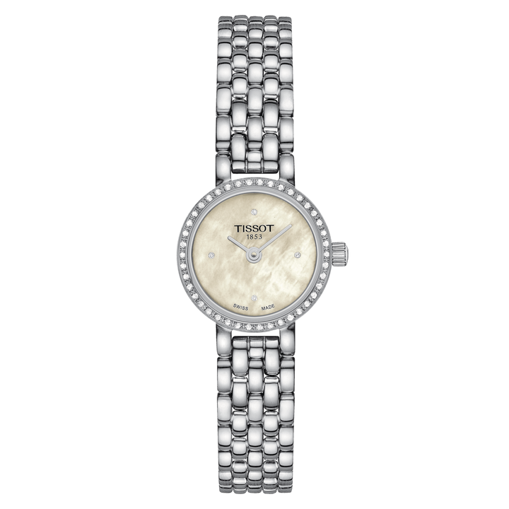 Tissot Watch Lovely Round 19,5 -мм Madreperper Diamonds Quartz Steel T140009.61.116.00