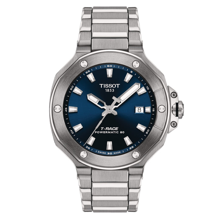 Tisssot watch T-Race Powermatic 80 41mm blue automatic steel T141.807.11.041.00